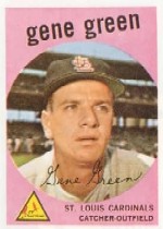 1959 Topps Baseball Cards      037      Gene Green